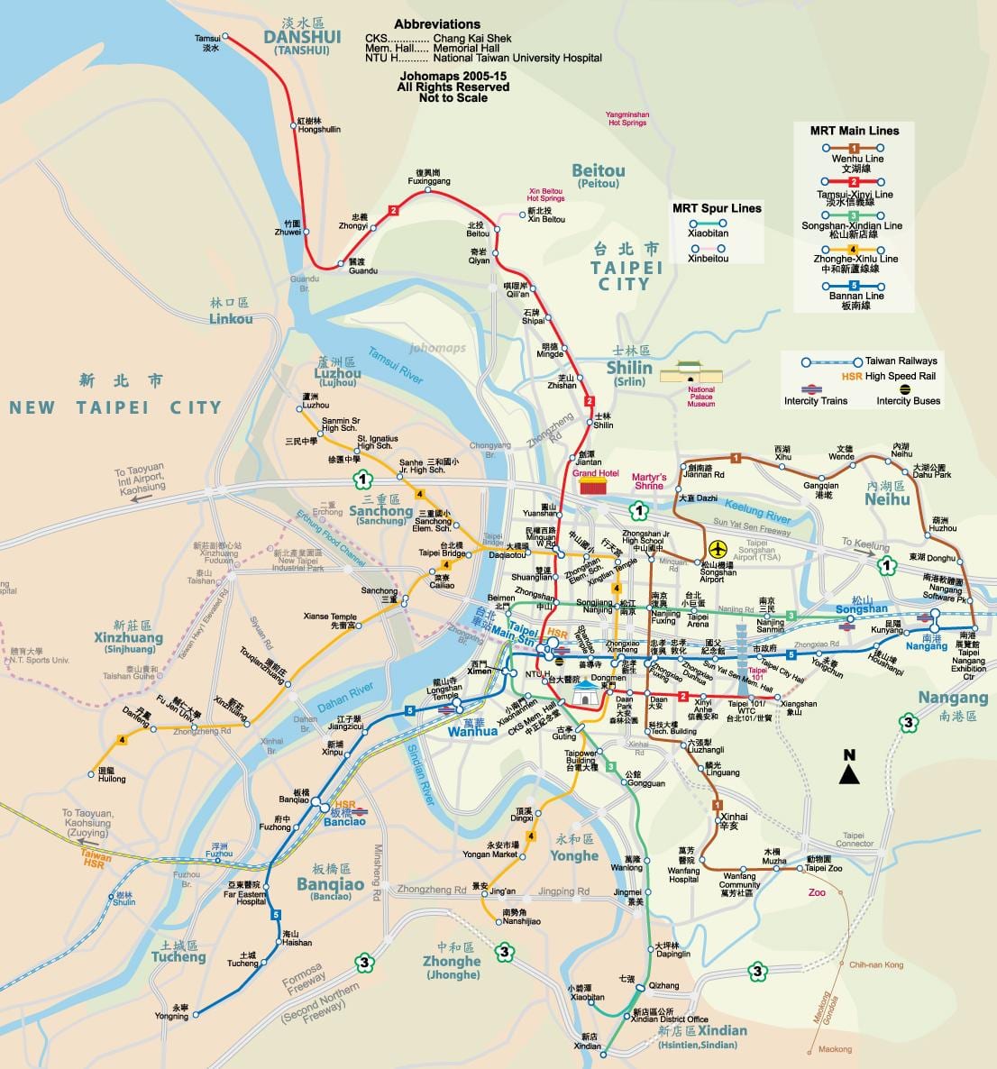 Taipei staðsetningu kort