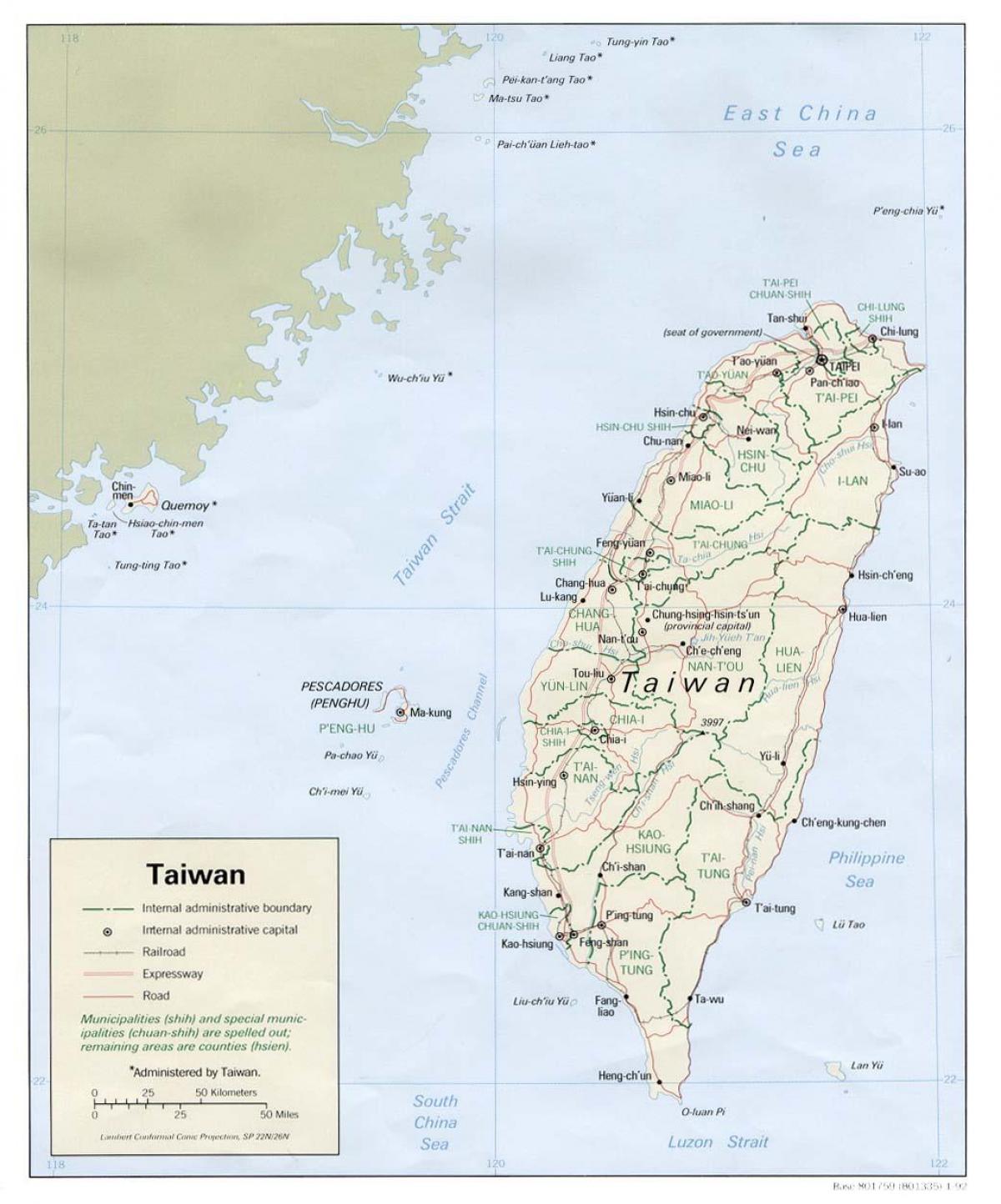 kort af xinbei taívan
