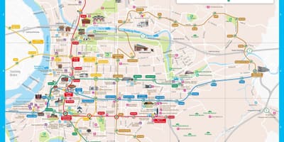 Taipei ferðamaður staðir kort